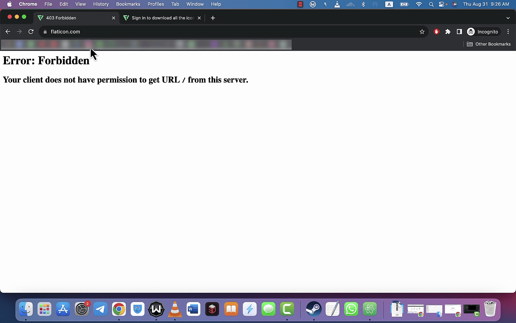 صفحه ارور ۴۰۴ در سایت فلت آیکون